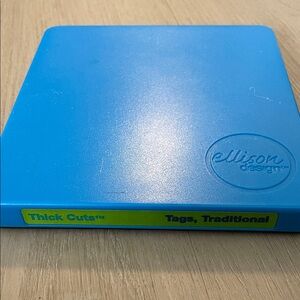 Blue Thick Cuts Tags